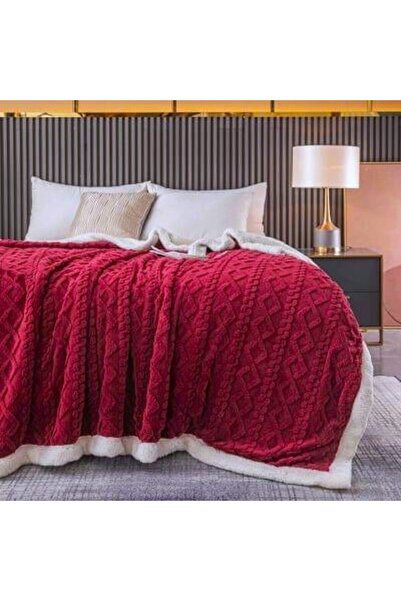Kotonia Home Soft Cocolino two-layer duvet cover 200x230 cm and pillowcases 60x60 cm, 100% microfiber, red