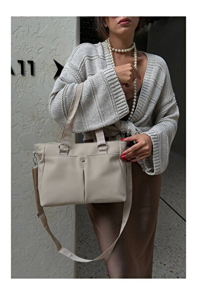 Marvelis حقيبة كتف وحقيبة يد نسائية متعددة الأقسام من الساتان من سيفا