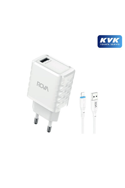 ROVA SB114L A Giriş 2.4A A-L iPhone Kablolu Şarj Başlığı 12W