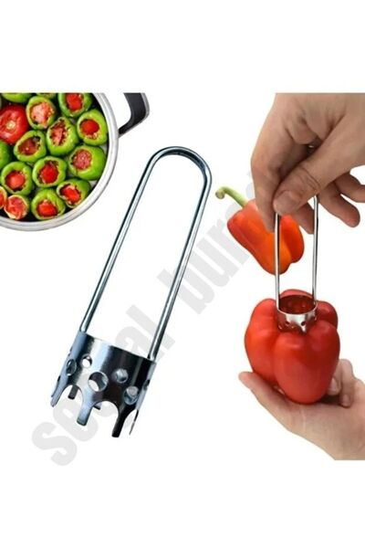 seç al burada Pratik Dolmalık Biber Kabak Patlıcan Dolma Oyacağı Paslanmaz Çe...