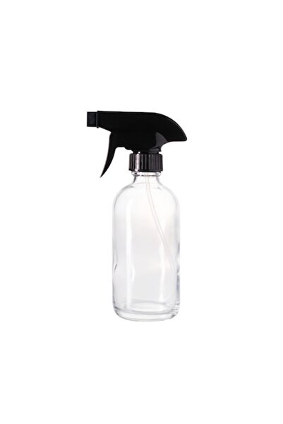 DROPY Transparent Glass Spray Bottle with White Nozzle for Essential Oils, 500ml