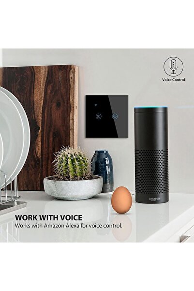 TOEFL مفتاح مفرد غطاء ذكي تحكم عن بعد Wifi سهل الاستخدام يعمل باللمس تحكم بالجوال متوافق مع اليكسا