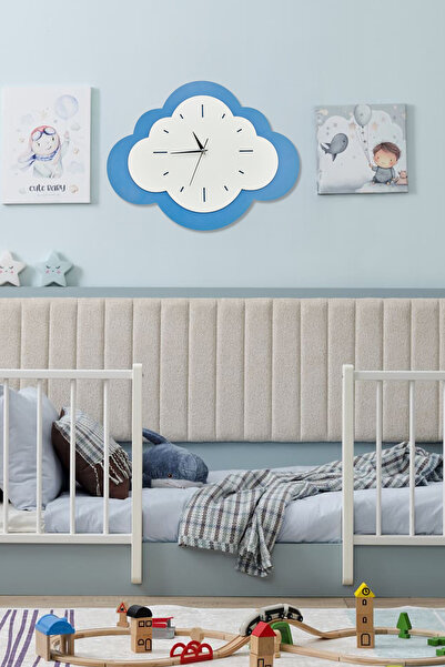 Trend Kitchen ساعة حائط ديكورية لغرفة الأطفال من كلوڤي بتصميم السحابة
