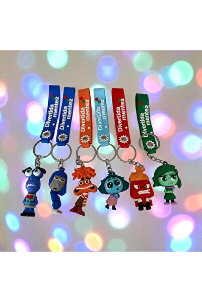 ÇERÇİ MELEK 6’lı Ters Yüz Duygular Karakter Anahtarlık veya Çanta süsü