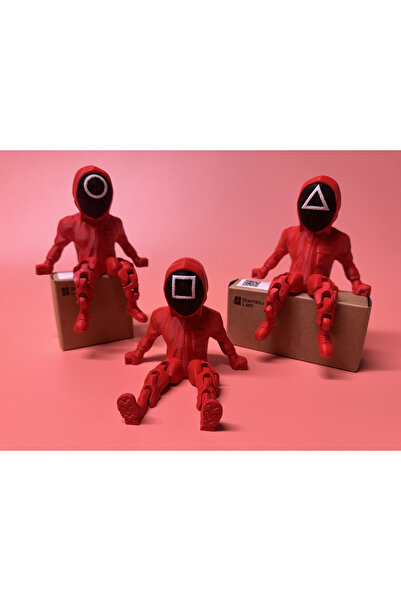 Squid Game 3-Piece Soldier Figure Trinket Set