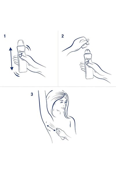 Dove Body Spray Deo Antiperspirant Original 250 ML