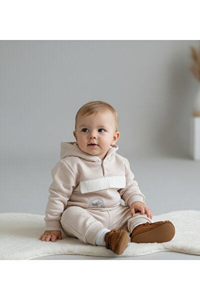 BEBİÇO KİDS 3 Threaded Hooded Baby Tracksuit Set