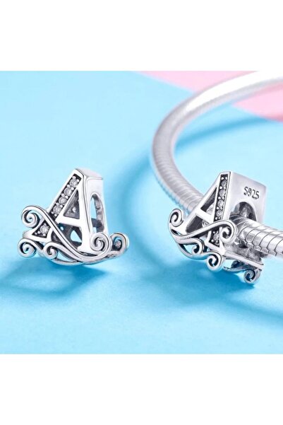 SUPER TRENDS Talisman Compatible with Silver, Letter A from the Story,