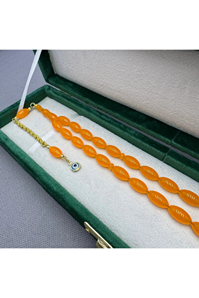 ASLAN Tesbih Nazar Boncuğu detaylı Gümüş Püsküllü Alman Bakalit Hediyelik Katalin Tespih