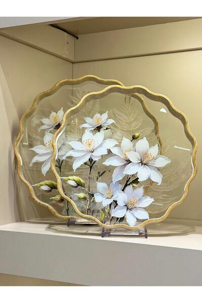 Onedekor 2-Piece Flora Elegance Luxury Tray