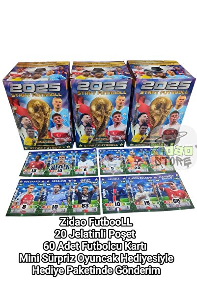 Emrah Gültekin سلسلة بطاقات ستارت فوتبول 20 - 20 كيس جيلاتين - إجمالي 60 بطاق...