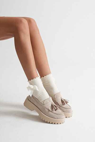 MFT AYAKKABI Жіночі мокасини Loafer Casual з бахромою Повсякденне взуття