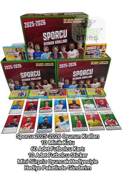 Emrah Gültekin Sporcu 2025-2026 Oyunun Kralları Futbolcu Kartı Seti 10 Kutu +...