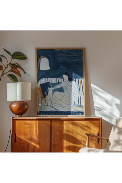 Tuba Decor Tablo dintr-o singură bucată cu rame din lemn pentru sufragerie, s...