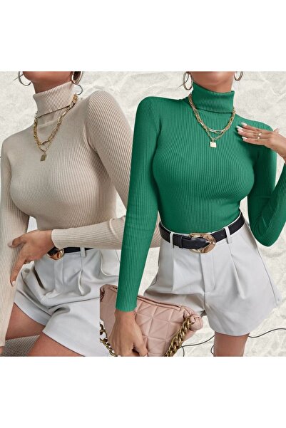 Rublays Unisex Cotton Turtleneck Slimfit Turtleneck Sweater