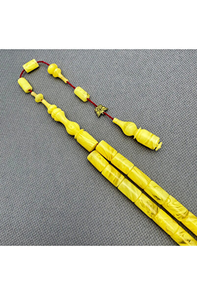 ASLAN Tesbih Emine REŞVANİ Harika Usta İşçilikli Yoğun Hareli Kesme Kehribar ...