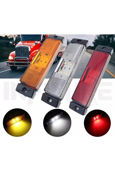AHMET OTOMOTİV 4 LEDLİ DEKORATİF LAMBA SİDE MARKER YAN-ÖN-ARKA TIR-KAMYON-KAR...