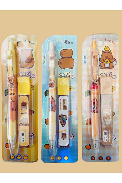 ÖZ OFİS Capybara Kapibara 0.7 Uçlu Kalem Seti Uç Hediyeli 1 adet (T-361)