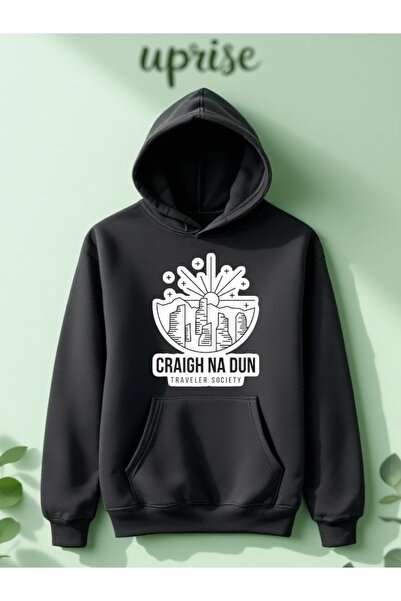 Vordevia سويت شيرت أوتلاندر مطبوع من القطن بثلاث خيوط كبير الحجم