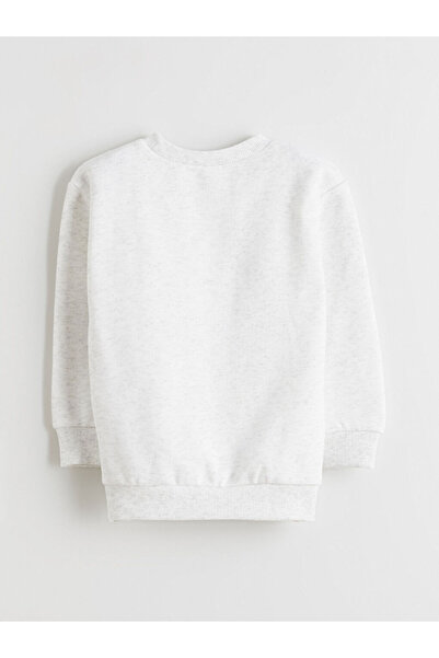 LC Waikiki White Printed Boys' Sweatshirt and Sweatpants