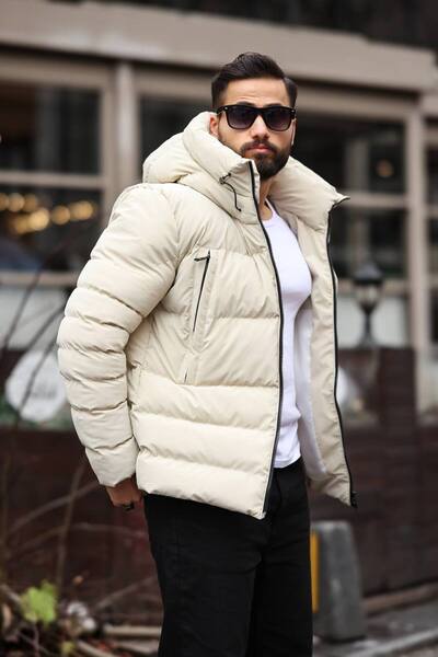 KOCCI Nová sezóna voděodolná a mrazuvzdorná zimní pánská bunda s kapucí