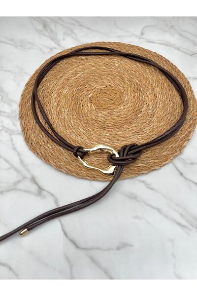 EMR Official حزام بني/حزام كوردون، حزام نسائي، حزام، حزام فستان، حزام جاكيت، ...