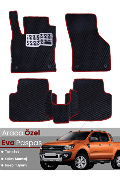 stiloto FORD RANGER (2012-2021) Uyumlu EVA Paspas Tam Set–Araca Özel,Su Geçir...