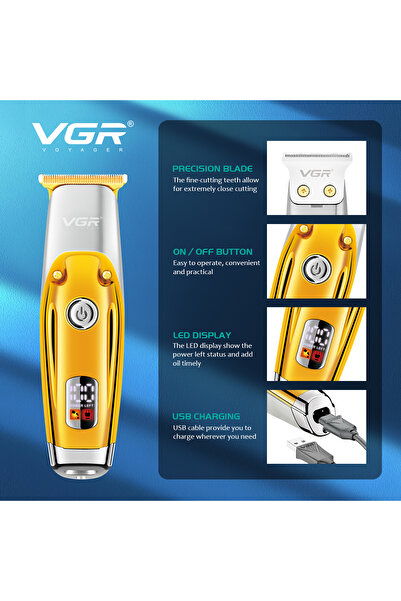 VGR V-277 Beard Trimmer for easy self use for trim size-0, 1, 2, 3 & 4