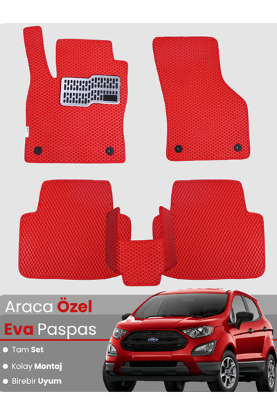 stiloto مجموعة كاملة من دواسات EVA متوافقة مع فورد إيكوسبورت (2013-2024) - مخ...