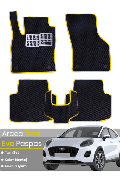 stiloto مجموعة كاملة من دواسات EVA متوافقة مع فورد بوما (2020-2024) - مخصصة ل...