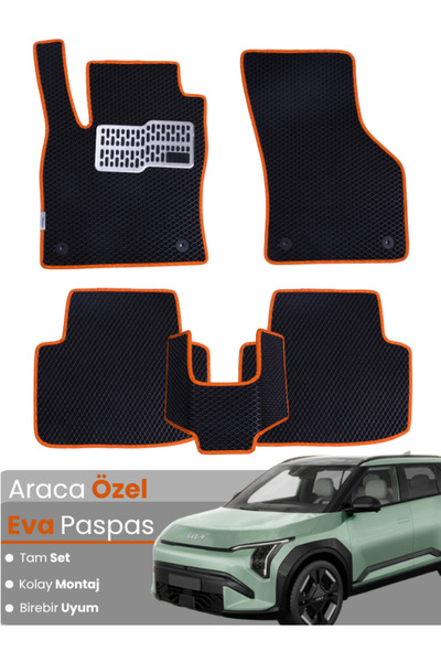 stiloto مجموعة كاملة من دواسات EVA متوافقة مع سيارة كيا EV3 (2024-2025) - مخص...