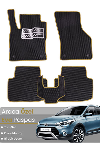 stiloto مجموعة كاملة من دواسات EVA متوافقة مع هيونداي i20 أكتيف (2015-2019) -...