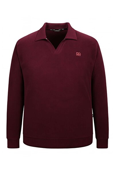 tambattal Plus Size Buttonless Polo Neck Velvet Sweater