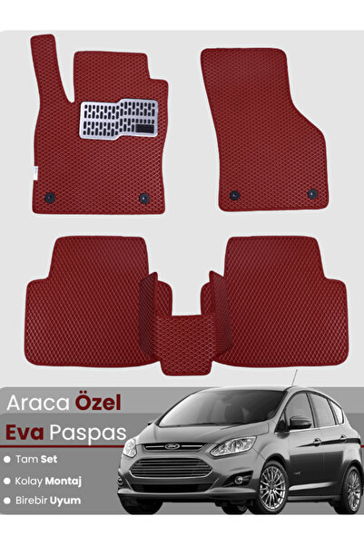 Genel Markalar FORD C-MAX (2011-2024) Uyumlu EVA Paspas Tam Set–Araca Özel,Su...