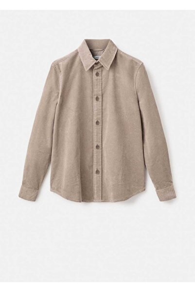 MANGO Man Fitilli kadife pamuklu gömlek ceket