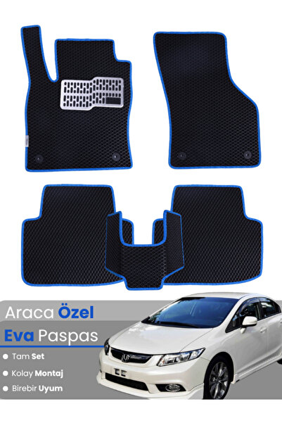 Guerrino HONDA CİVİC FB7 SEDAN (2012-2015) Uyumlu EVA Paspas Tam Set–Araca Öz...
