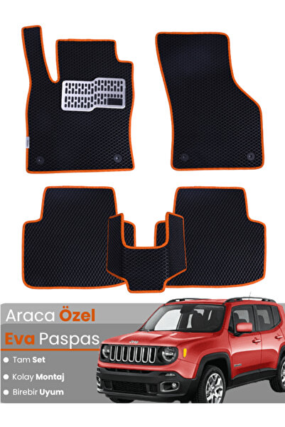 Genel Markalar JEEP RENEGADE (2014-2020) Uyumlu EVA Paspas Tam Set–Araca Özel...