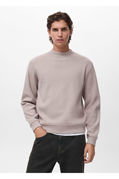 MANGO Man Düz kesim regular fit triko sweatshirt