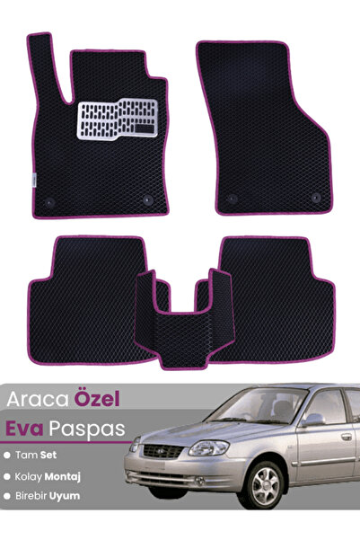 Guerrino HYUNDAİ ACCENT ADMİRE (1999-2005) Uyumlu EVA Paspas Tam Set–Araca Öz...