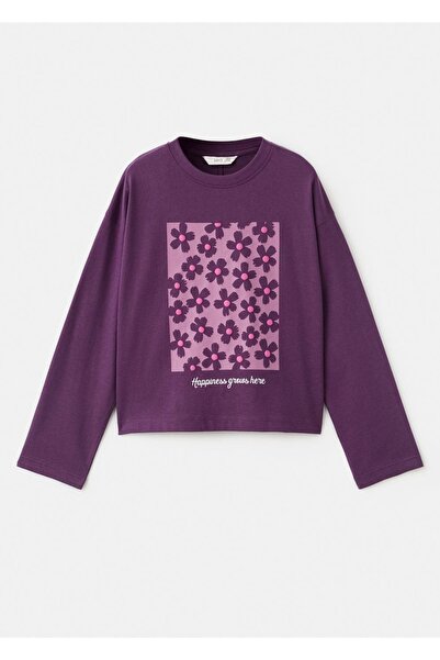 MANGO Kids Tricou cu imprimeu floral