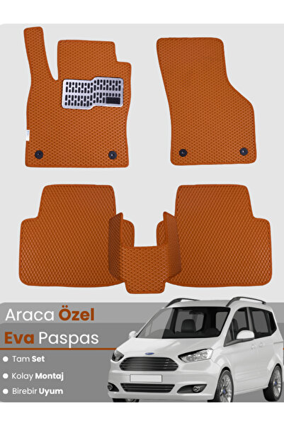 stiloto مجموعة كاملة من حصائر EVA متوافقة مع سيارة فورد كوريري (2013-2023) - ...