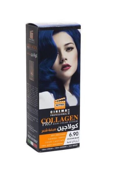 NITRO CANADA صبغة شعر الكولاجين بلون أزرق قاع المحيط 6.90