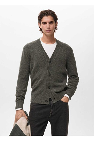 MANGO Man Yün karışımı triko hırka