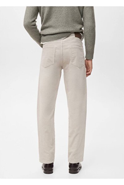 MANGO Man Regular kesim fitilli kadife pantolon