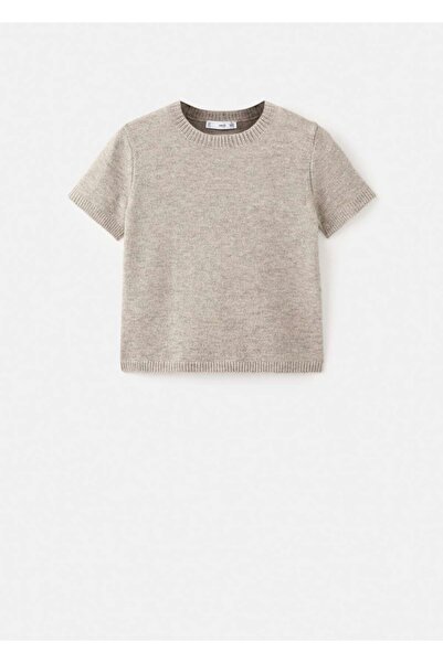 MANGO Woman Kısa kollu triko tişört
