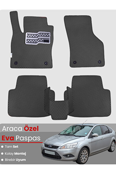Genel Markalar FORD-FOCUS 2 (2005-2011) Uyumlu EVA Paspas Tam Set–Araca Özel,...
