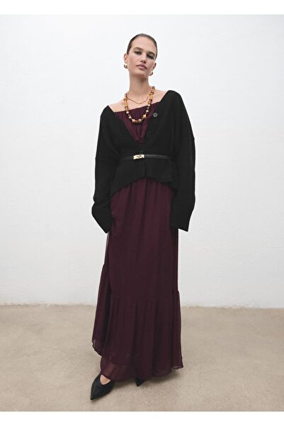 MANGO Woman V yaka oversize hırka