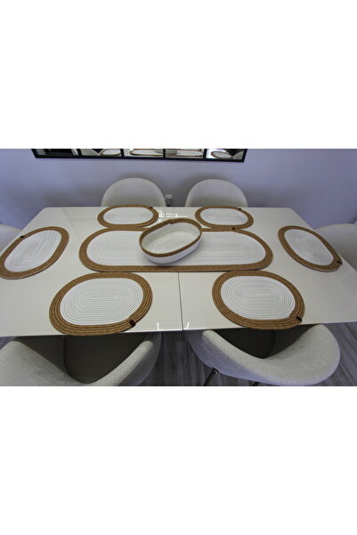 fa collection desing Wicker Jute Placemat Coaster Supla American Service Runner Basket and Cup Holder