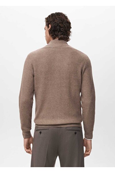 MANGO Man Ribana triko fermuarlı hırka