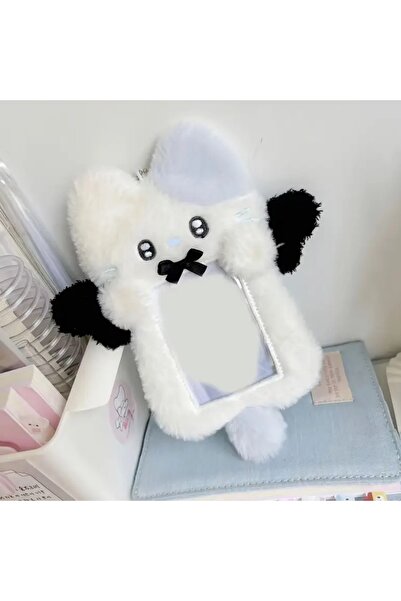 Fivy حامل بطاقات على شكل قطة لطيفة من القطيفة، قطعة واحدة